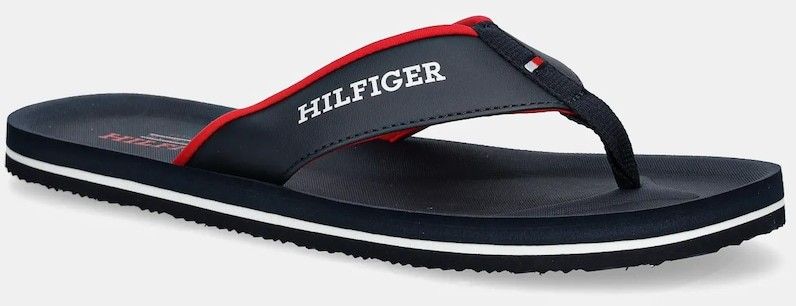 Šľapky Tommy Hilfiger PADDED COMFORT HILFIGER B SANDAL pánske, tmavomodrá farba, FM0FM05440