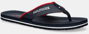 Šľapky Tommy Hilfiger PADDED COMFORT HILFIGER B SANDAL pánske, tmavomodrá farba, FM0FM05440