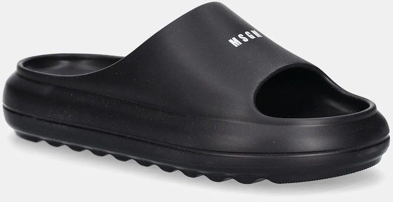 Šľapky MSGM dámske, čierna farba, na platforme, 3841MDS206