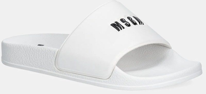 Šľapky MSGM dámske, biela farba, 3841MDS208