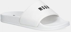 Šľapky MSGM dámske, biela farba, 3841MDS208