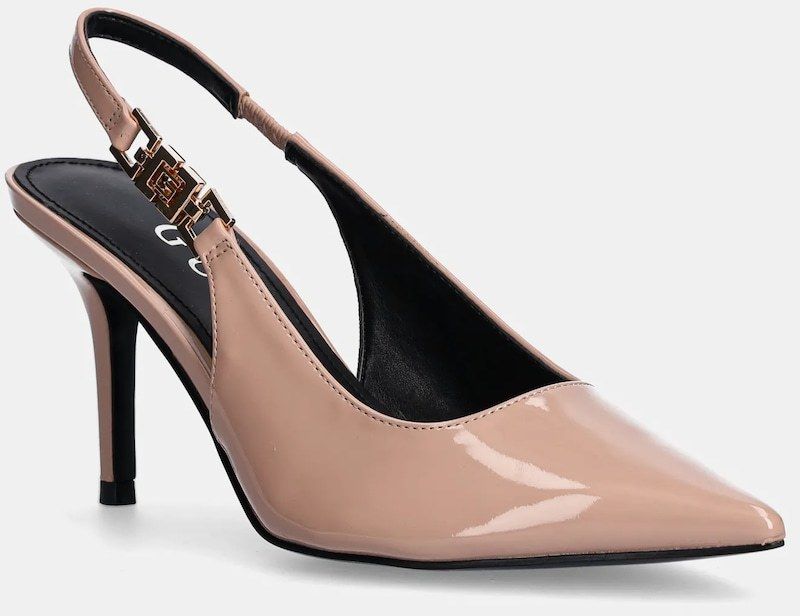 Lodičky Guess NASSHA béžová farba, FLPNAS PAF05