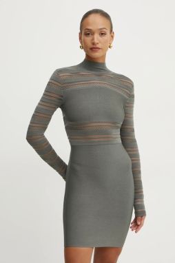 Šaty Marciano Guess DANI zelená farba, mini, priliehavé, 5RGK59 5855Z