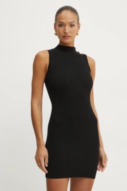 Šaty Marciano Guess GRACE čierna farba, mini, priliehavé, 5RGK08 5810Z