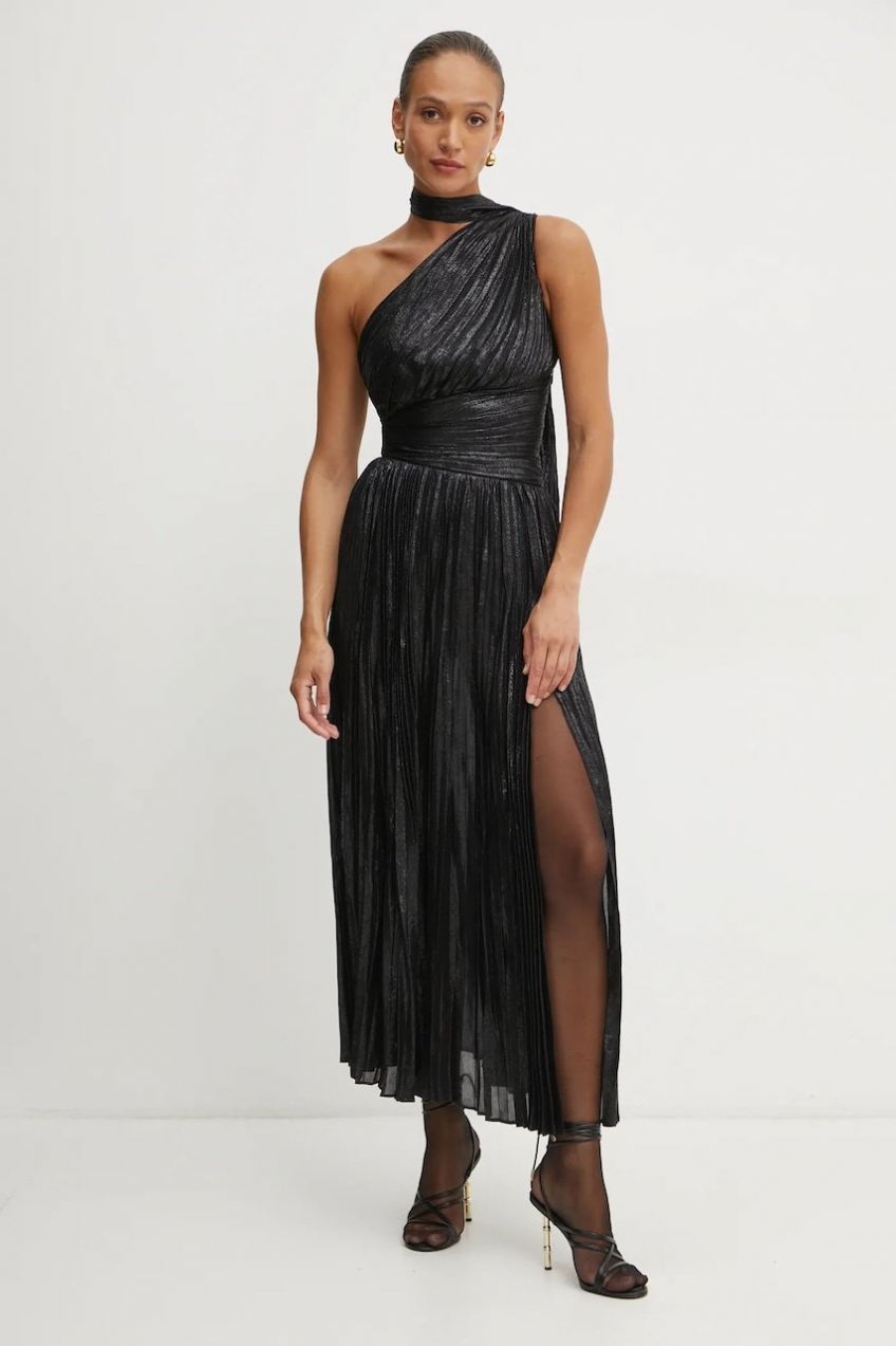 Šaty Marciano Guess STEPHANY čierna farba, maxi, áčkový strih, 5RGT80 7277A
