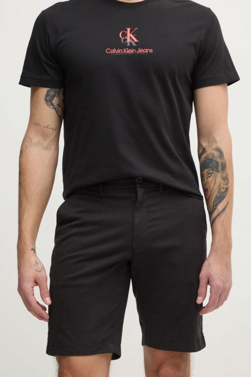 Šortky Calvin Klein pánske, čierna farba, K10K114063