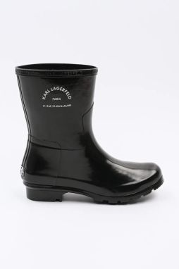 Gumáky Karl Lagerfeld KALOSH dámske, čierna farba, KL47075S