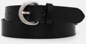 Kožený opasok Calvin Klein Jeans dámsky, čierna farba, LV04K7008G