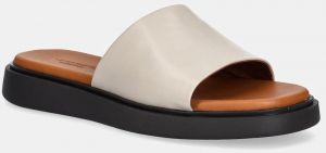 Kožené šľapky Vagabond Shoemakers CONNIE dámske, béžová farba, 5757-201-02
