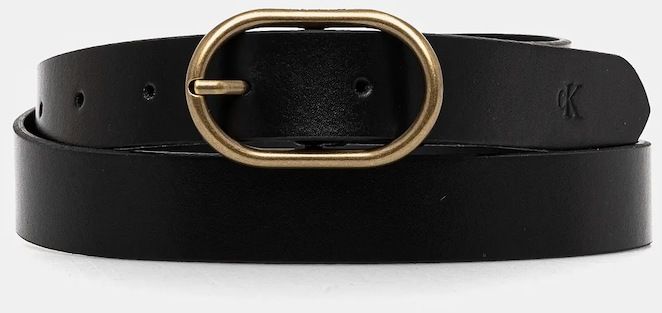 Kožený opasok Calvin Klein Jeans dámsky, čierna farba, LV04K7010G