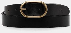 Kožený opasok Calvin Klein Jeans dámsky, čierna farba, LV04K7010G