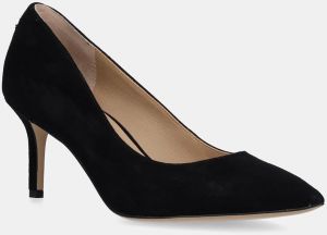 Semišové lodičky Lauren Ralph Lauren Lanette čierna farba, 802962173001