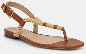 Sandále Lauren Ralph Lauren Ntcl Everley dámske, hnedá farba, 802959152001