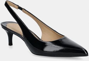 Kožené lodičky Lauren Ralph Lauren Lolah II čierna farba, 802959210001