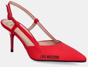 Lodičky Love Moschino červená farba, JA10627G1MIMX500
