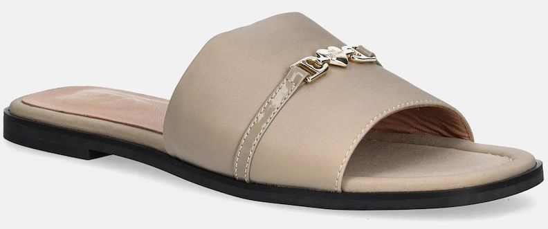 Šľapky Love Moschino dámske, béžová farba, JA28082G1MIM0131