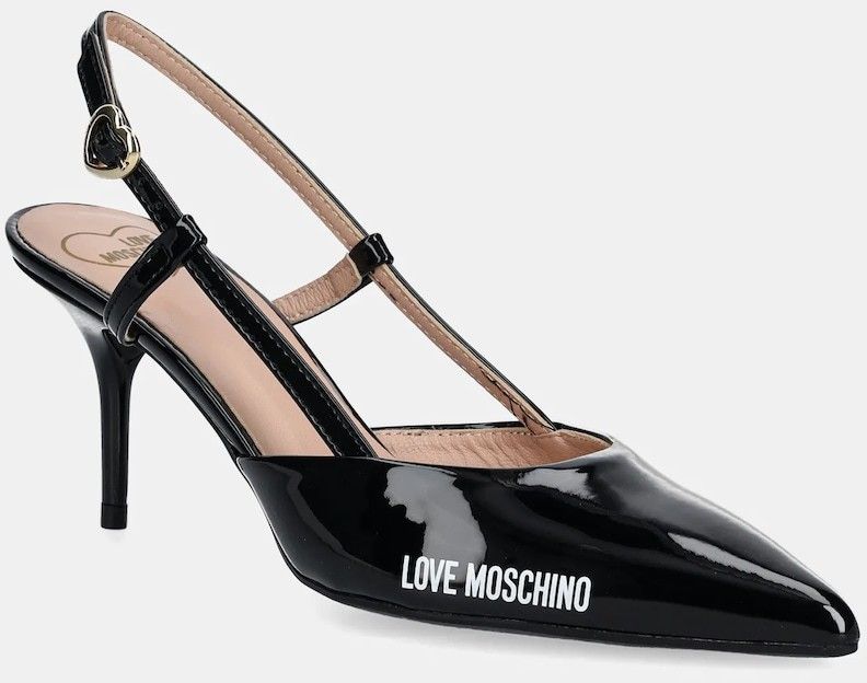 Lodičky Love Moschino čierna farba, JA10627G1MIH0000