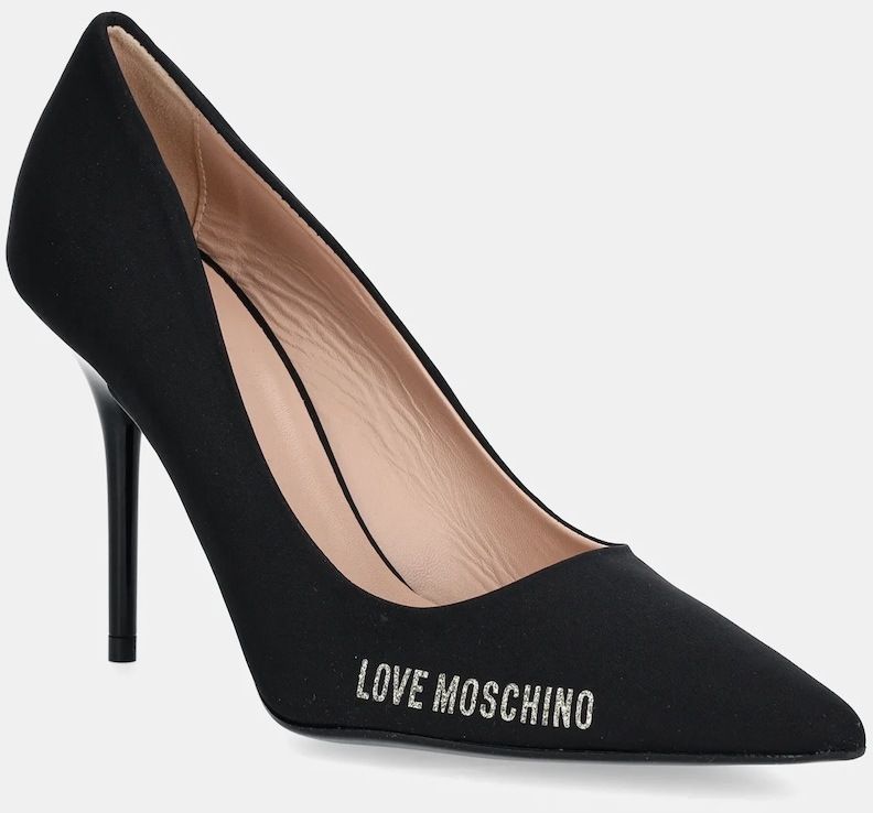 Lodičky Love Moschino čierna farba, JA10059G1MIM0000