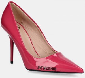Lodičky Love Moschino ružová farba, JA10089G1MIH0502