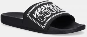 Šľapky Versace Jeans Couture pánske, čierna farba, 78YA3SQ3 ZSC22 899