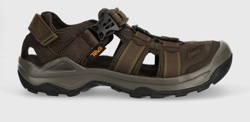 Sandále Teva Sandały Teva Omnium 2 Leather 1019179 TKCF pánske, čierna farba