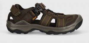 Sandále Teva Sandały Teva Omnium 2 Leather 1019179 TKCF pánske, čierna farba