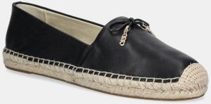 Kožené espadrilky MICHAEL Michael Kors Nori čierna farba, 40R4NRFP1L.001