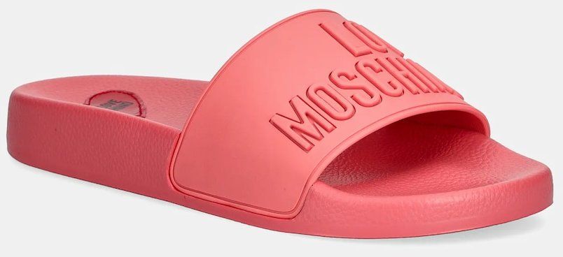Šľapky Love Moschino dámske, oranžová farba, JA28052G1MI15502