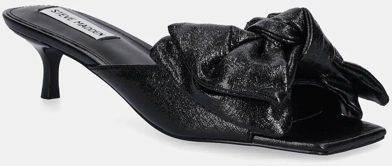 Šľapky Steve Madden Kit dámske, čierna farba, na vysokom podpätku, SM11003719
