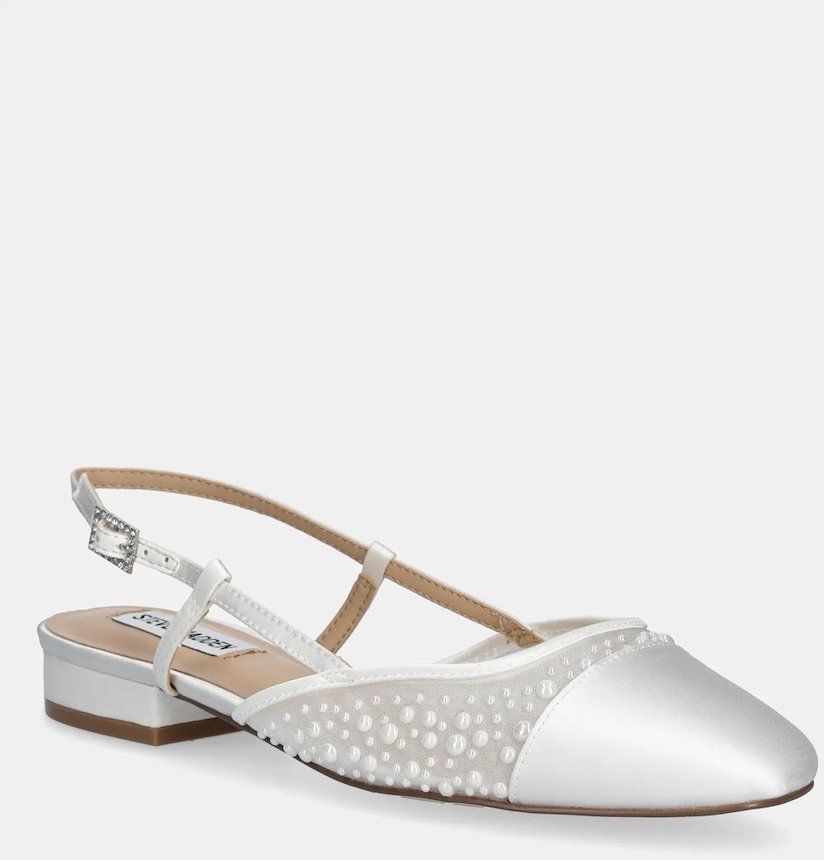 Baleríny Steve Madden Belinda-P biela farba, s otvorenou pätou, SM11003665