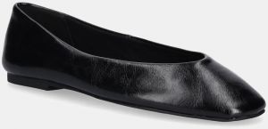 Kožené balerínky Steve Madden Darts čierna farba, SM11003624