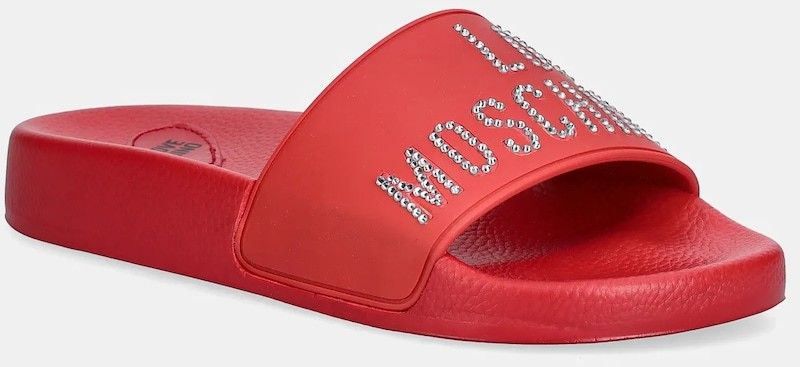 Šľapky Love Moschino dámske, červená farba, JA28122G1MI13500