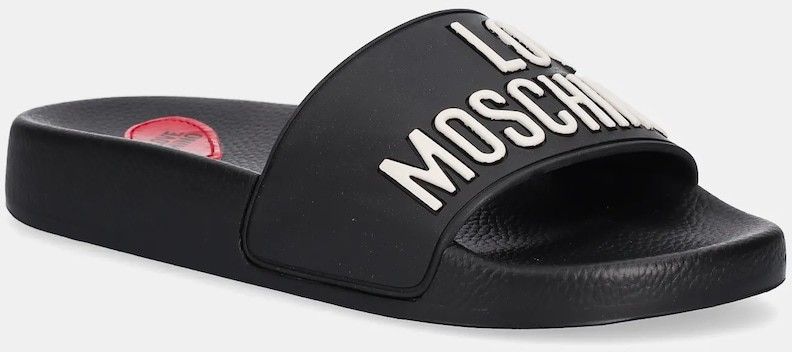 Šľapky Love Moschino dámske, čierna farba, JA28052G1MI14000