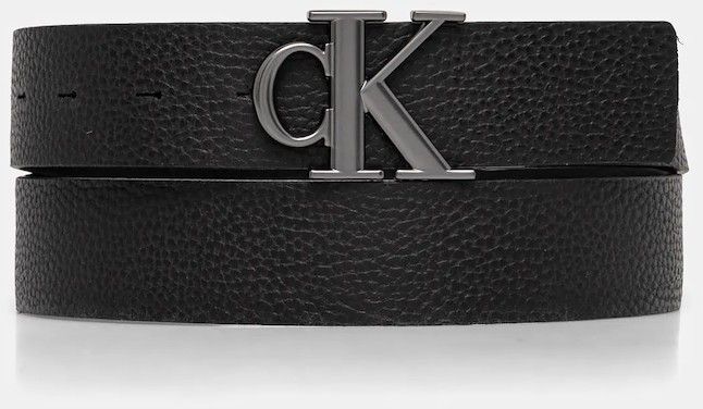 Obojstranný opasok Calvin Klein Jeans pánsky, čierna farba, LV04G7002G