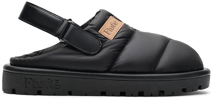 Papuče Flufie Jet Black čierna farba, CLG5002