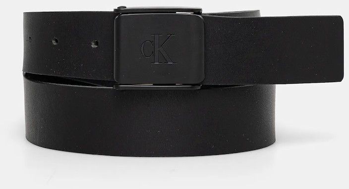 Kožený opasok Calvin Klein Jeans pánsky, čierna farba, LV04G7000G