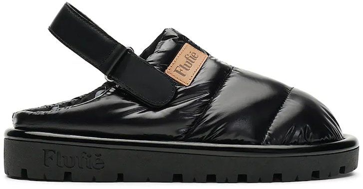 Papuče Flufie Jet Black čierna farba, CLG5003