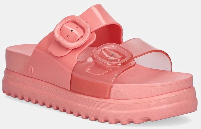 Šľapky Melissa COZY PLATFORM dámske, ružová farba, na platforme, M 36158