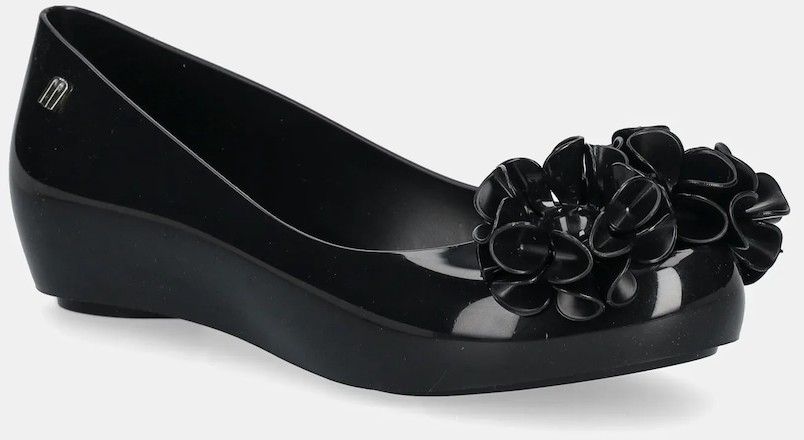 Baleríny Melissa ULTRAGIRL SPRINGTIME čierna farba, M 35706