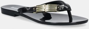 Šľapky Melissa MELISSA HARMONIC M CHIC AD dámske, čierna farba, M 35906.BB095