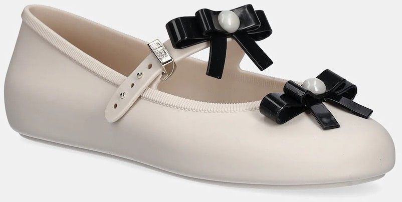 Baleríny Melissa SOFT BALLERINA BOW béžová farba, M 35971