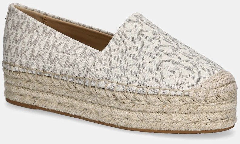 Espadrilky MICHAEL Michael Kors Lynn béžová farba, na platforme, 40S5LYFP1B.150
