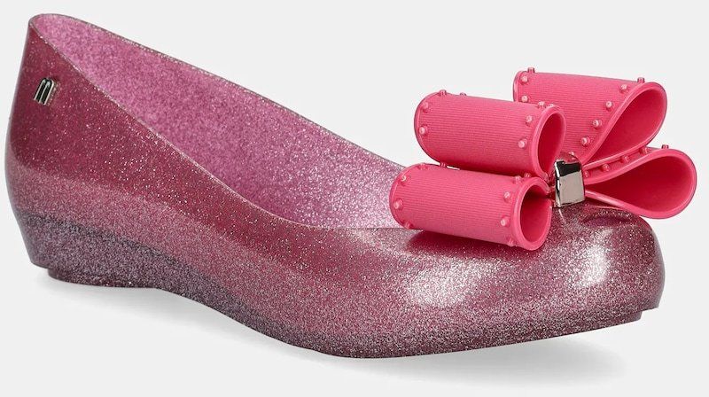 Baleríny Melissa MELISSA ULTRAGIRL CLASSIC BOW AD ružová farba, M 35965.BC919