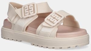 Sandále Melissa TOWNY dámske, béžová farba, na platforme, M 35964