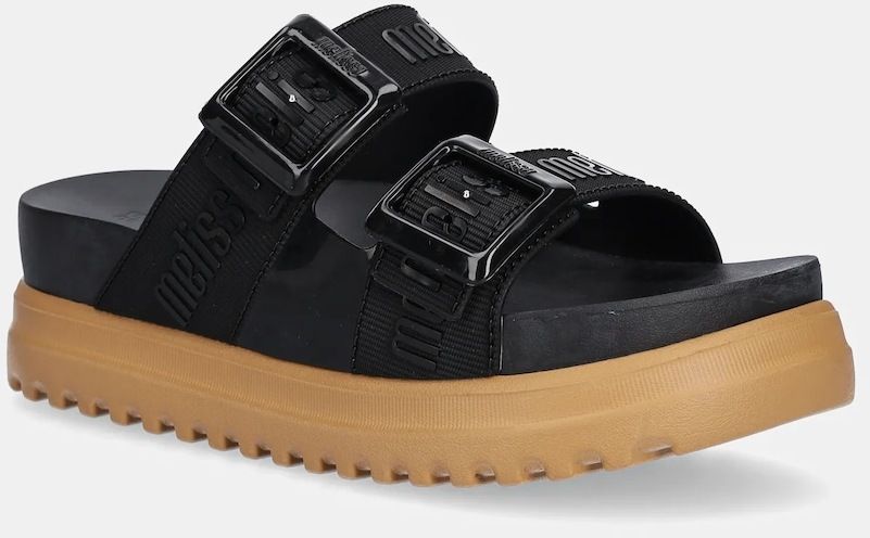 Šľapky Melissa COZY M LOVER PLATFORM AD dámske, čierna farba, na platforme, M.35977.BF905