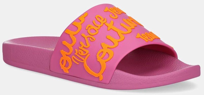 Šľapky Versace Jeans Couture dámske, ružová farba, 78VA3SQ1 71352 R53