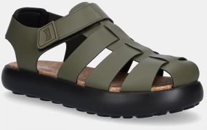 Kožené sandále Camper Pelotas Flota Sandal pánske, zelená farba, K100938-004