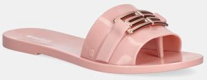 Šľapky Melissa MELISSA BABE M CHIC AD dámske, ružová farba, na plochom podpätku, M 36000.BF047