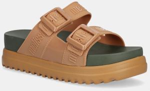 Šľapky Melissa COZY M LOVER PLATFORM AD dámske, hnedá farba, na platforme, M.35977.BI126
