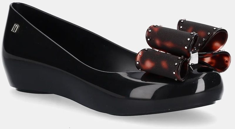 Baleríny Melissa MELISSA ULTRAGIRL CLASSIC BOW AD čierna farba, M 35965.BC917